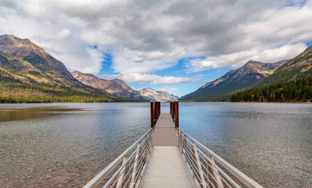 From the dock at Goat Haunt overlooking Waterton Lake in Glacier National Park