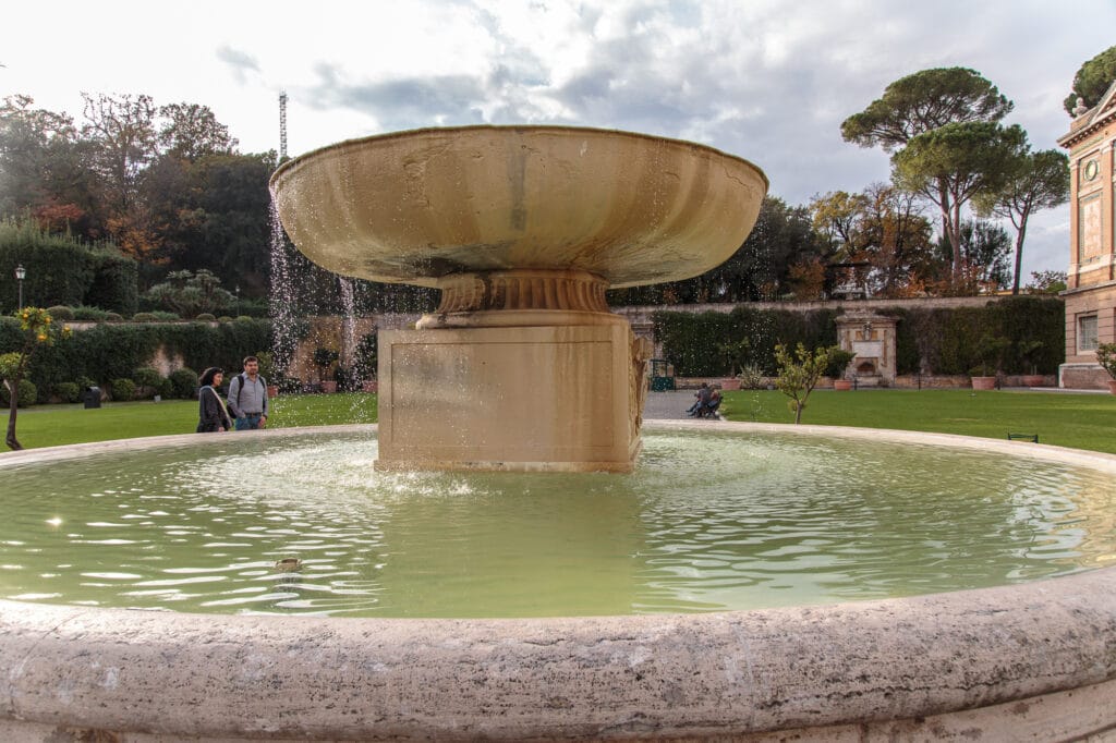 Fountain in Square Garden
