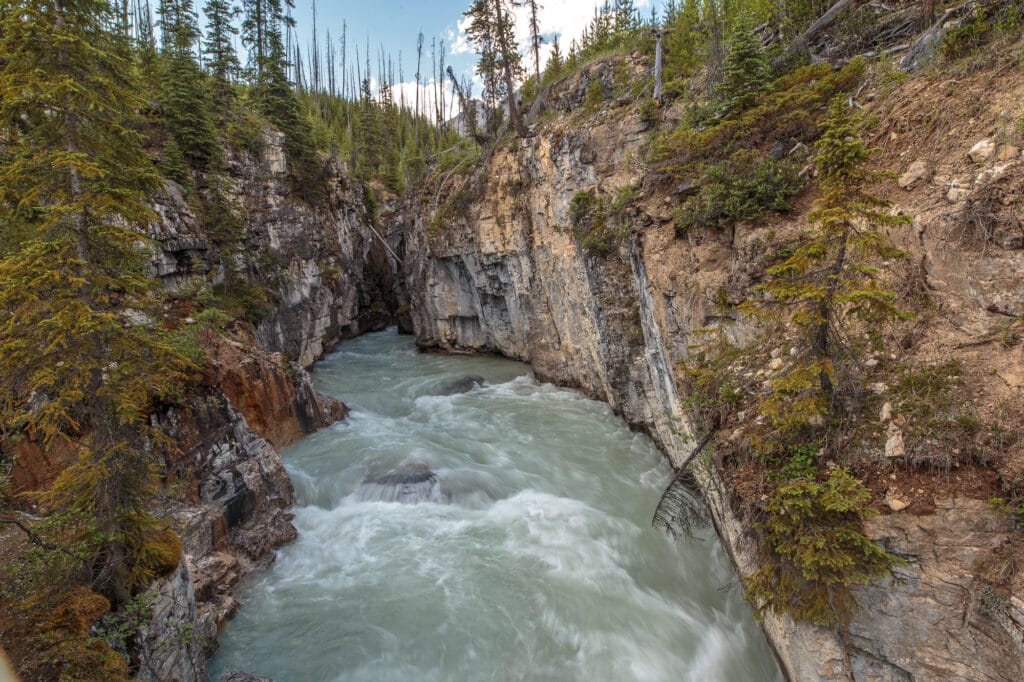 The Marble Canyon in Kootenay National Park