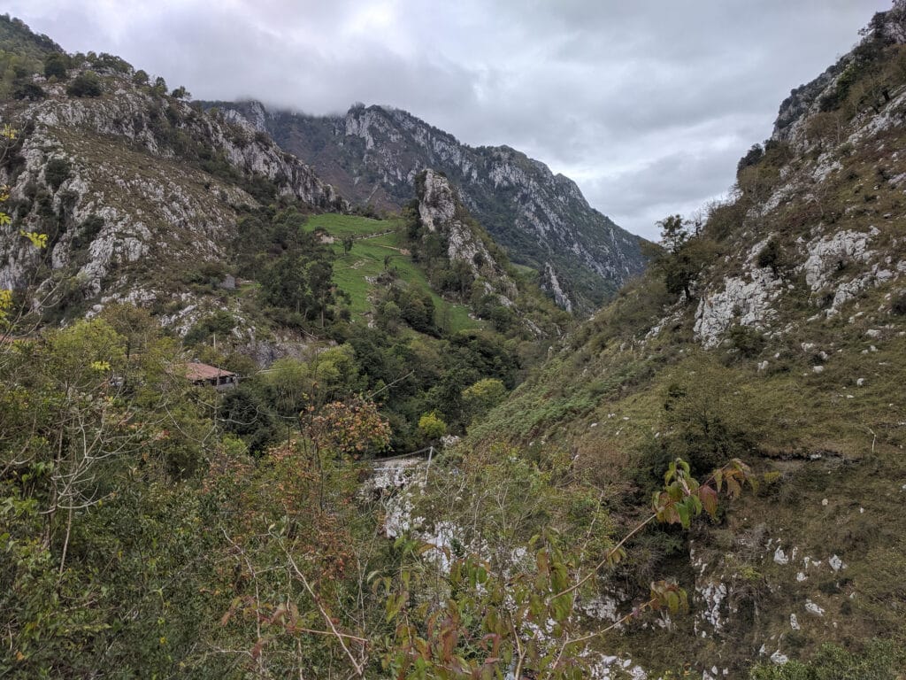 Cares River Valley near the town of Mildón