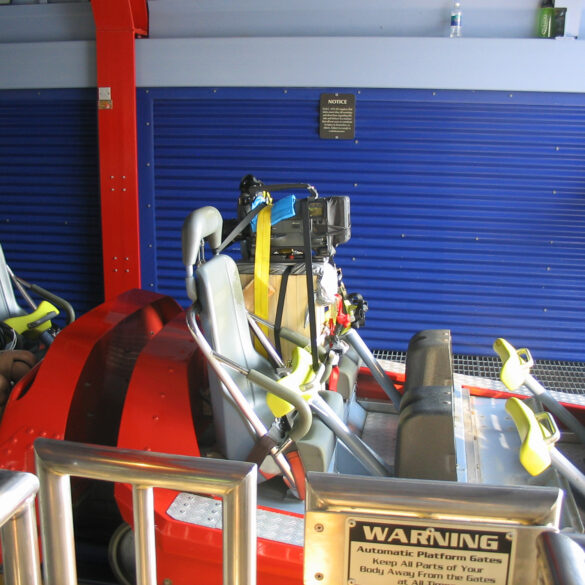 Camera and test dummy on Millennium Force