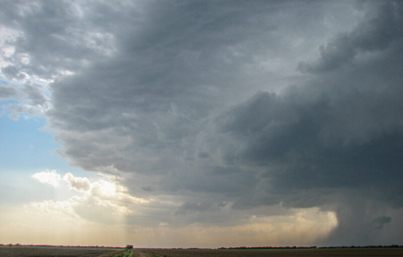 Supercell structure near Haskell, Texas