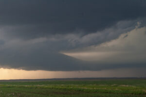 Inflow tail into the storm