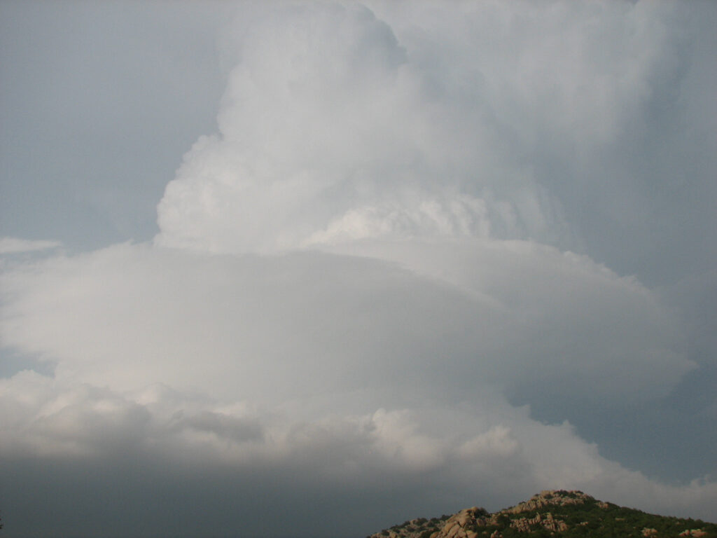 Supercell over the Wichita Mountains