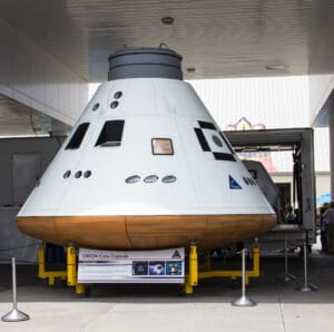 Mockup of the Orion Crew Capsule which will be the next step in space exploration in the US