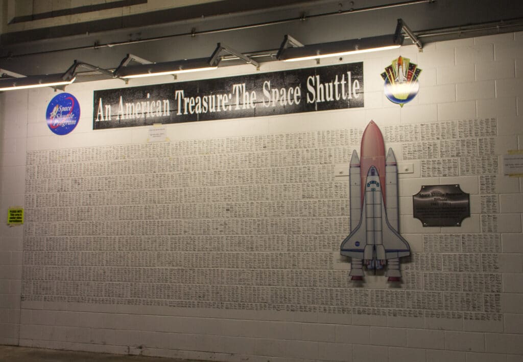 Signatures of everyone who ever worked on the shuttle