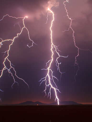 Lightning storm near Aspermont, TX on April 28, 2012