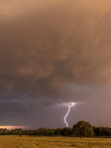Storm and Lightning in Southern Oklahoma near Ardmore