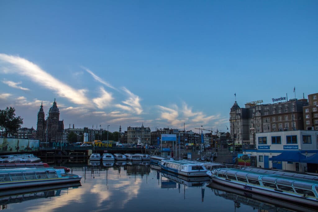Early morning near the Centraal Station
