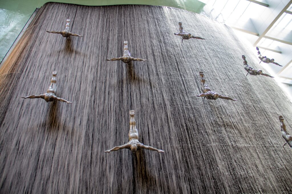 Waterfall inside the Dubai Mall