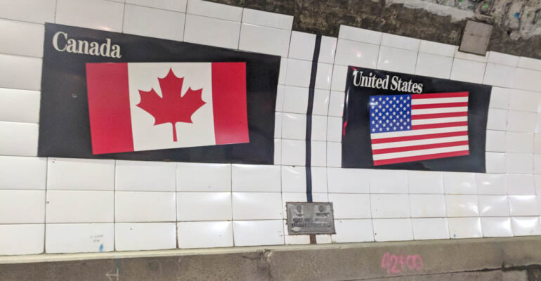 USA Canada Border