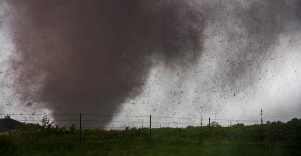 EF-5 Tornado rips through Moore, Oklahoma on May 20, 2013. This tornado was rated EF-5
