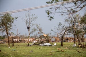 Moore Oklahoma Tornado Damage at Telephone and 4th