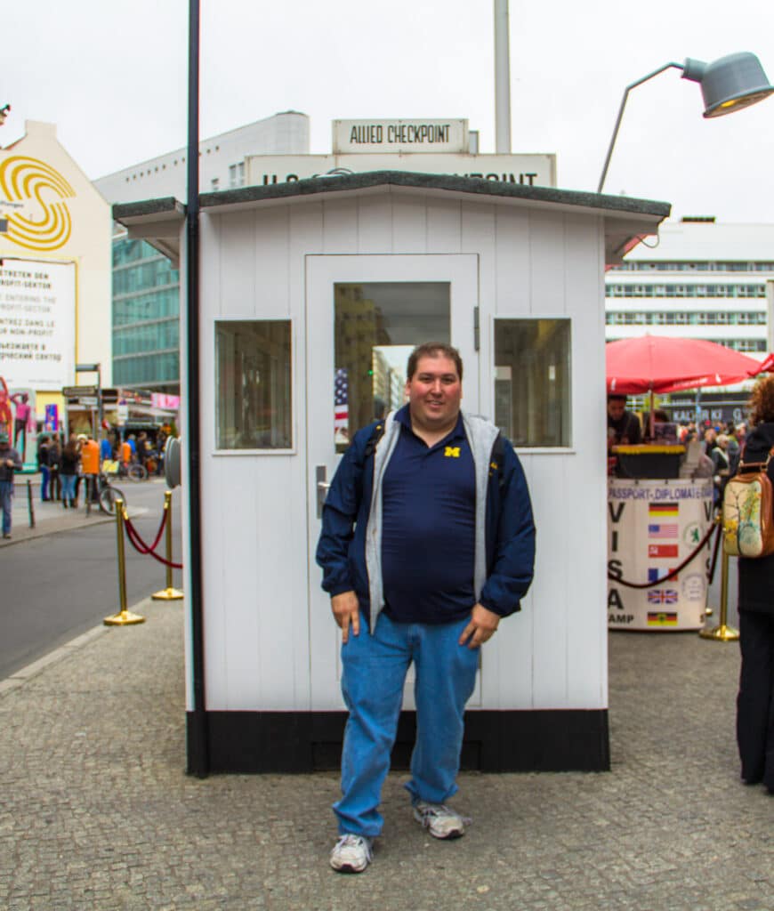 Me at Checkpoint Charlie