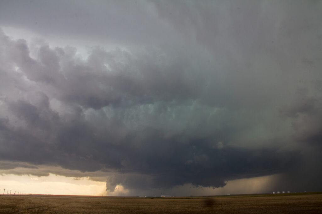 Supercell over Denver International Airport