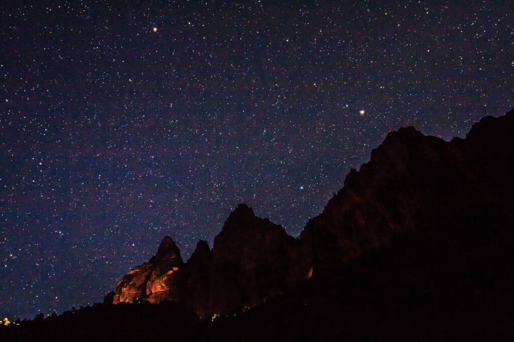 Night Sky over Zion National Park