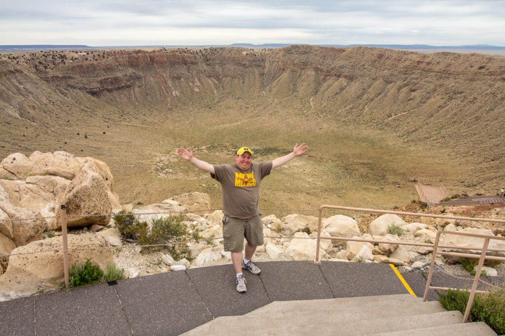 Me at the Meteor Crater