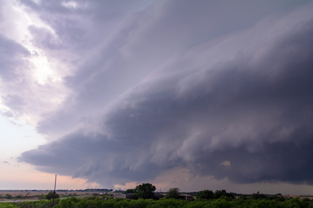 Storm on the Texas Oklahoma Border