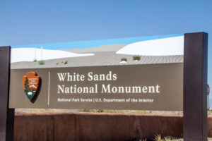 White Sands National Monument Sign