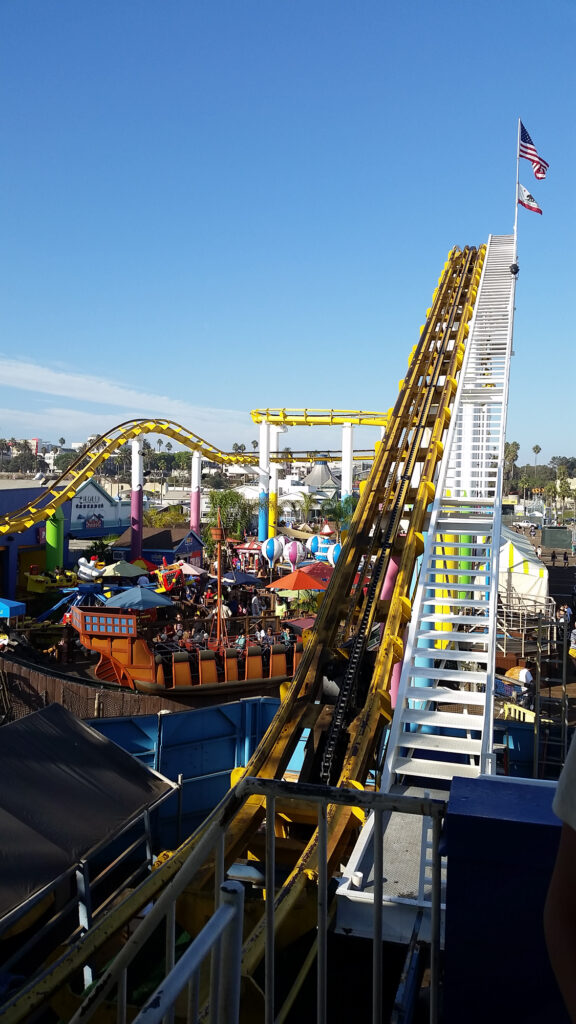 Roller Coaster on Santa Monica Pier