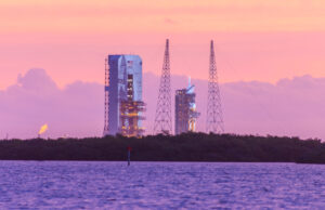 Sunrise over the Launchpad as the first launch window opens