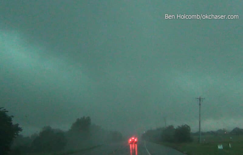 Tornado near Denton, Texas on May 10, 2015