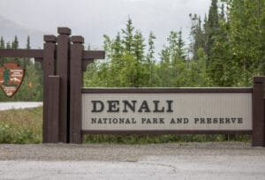 Denali National Park and Preserve Sign