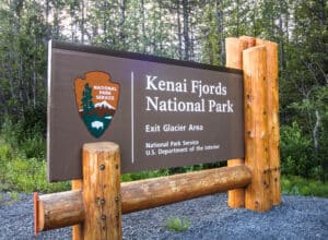 Kenai Fjords National Park Exit Glacier Area Sign