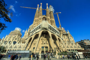 La Sagrada Familia in Barcelona, Spain.