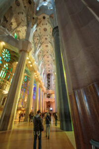 Tall ceilings in Sagrada Familia