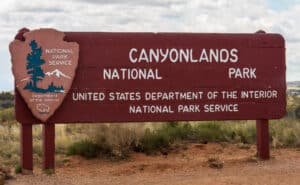 Canyonlands National Park Sign