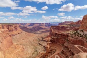 Overlooking Shafer Canyon in Canyonlands National Park