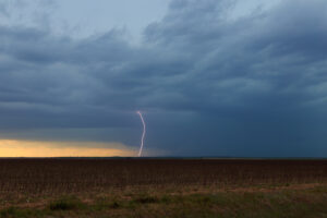 Daytime lightning near Frederick