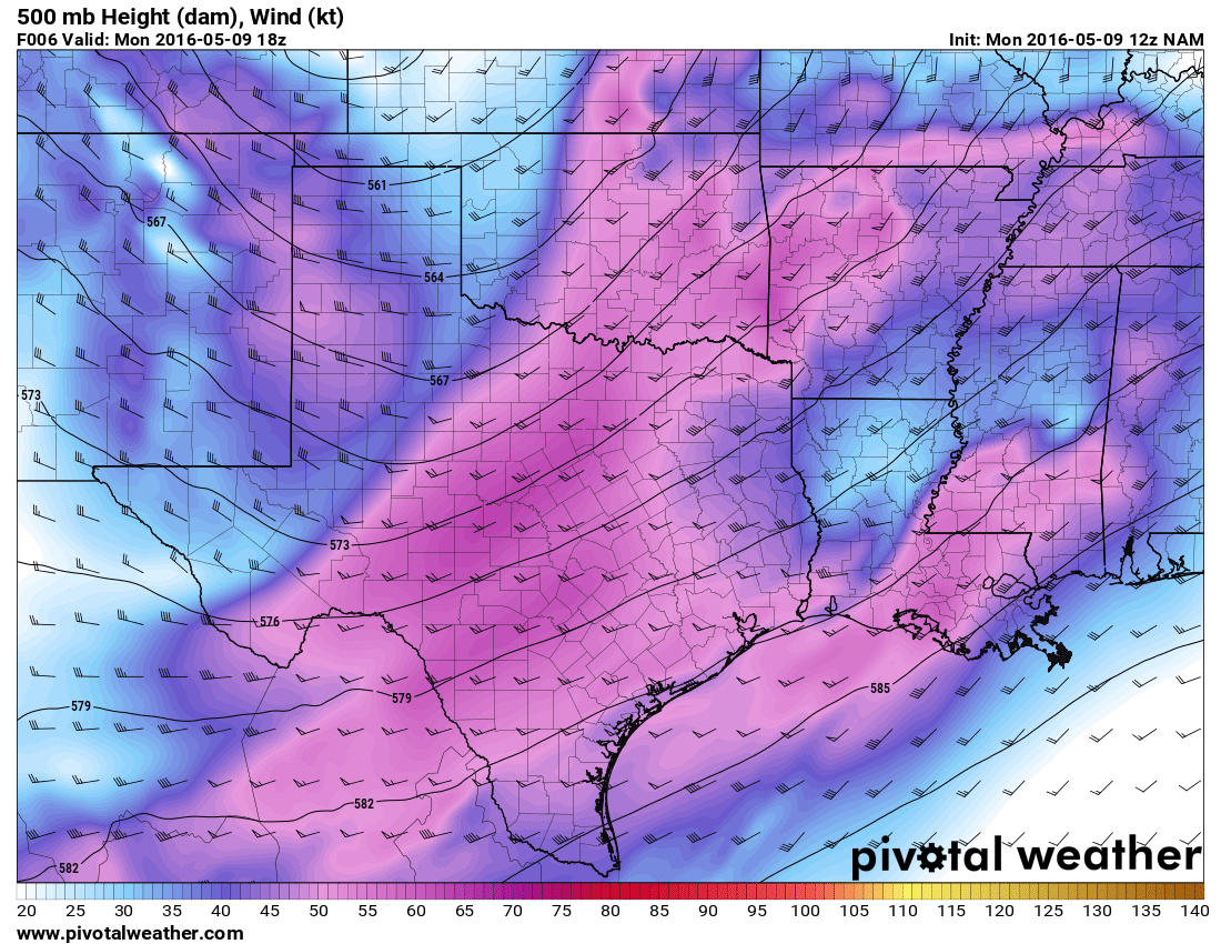 May 9, 2016 12z NAM 6hour 500mb winds