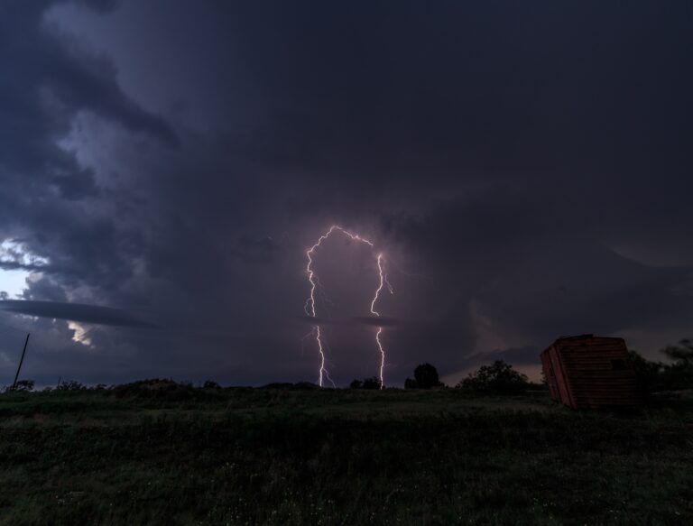 This storm was outside of Turkey, TX and very photogenic for many parts of its lifecycle. It produced some prolific lightning after dark.