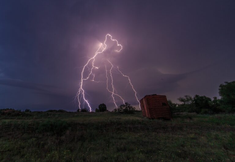 This storm was outside of Turkey, TX and very photogenic for many parts of its lifecycle. It produced some prolific lightning after dark.