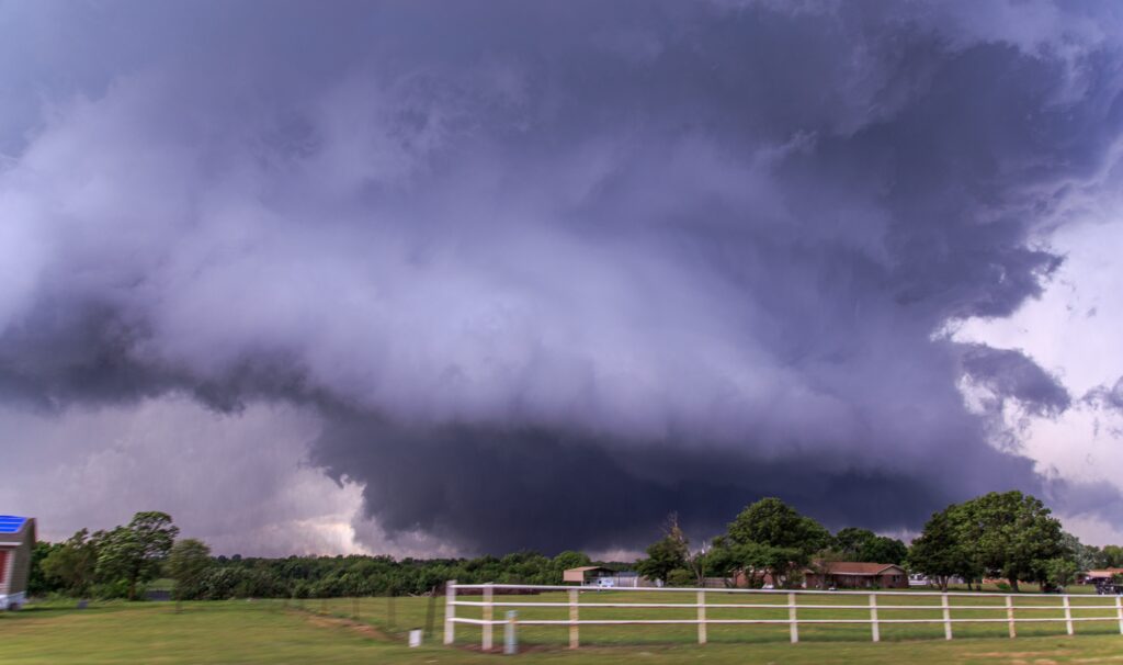 Wedge Tornado North of Sulphur, OK