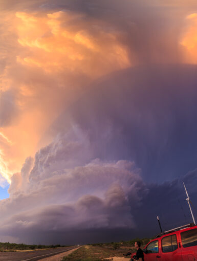 May 22nd near Garden City, Texas. This supercell showed me almost a dozen tornadoes and some great structure.