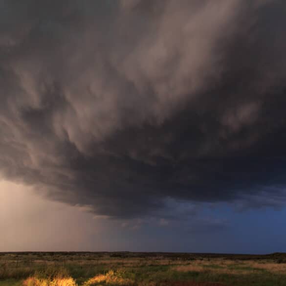 Thunderstorm in Texas in June 2016