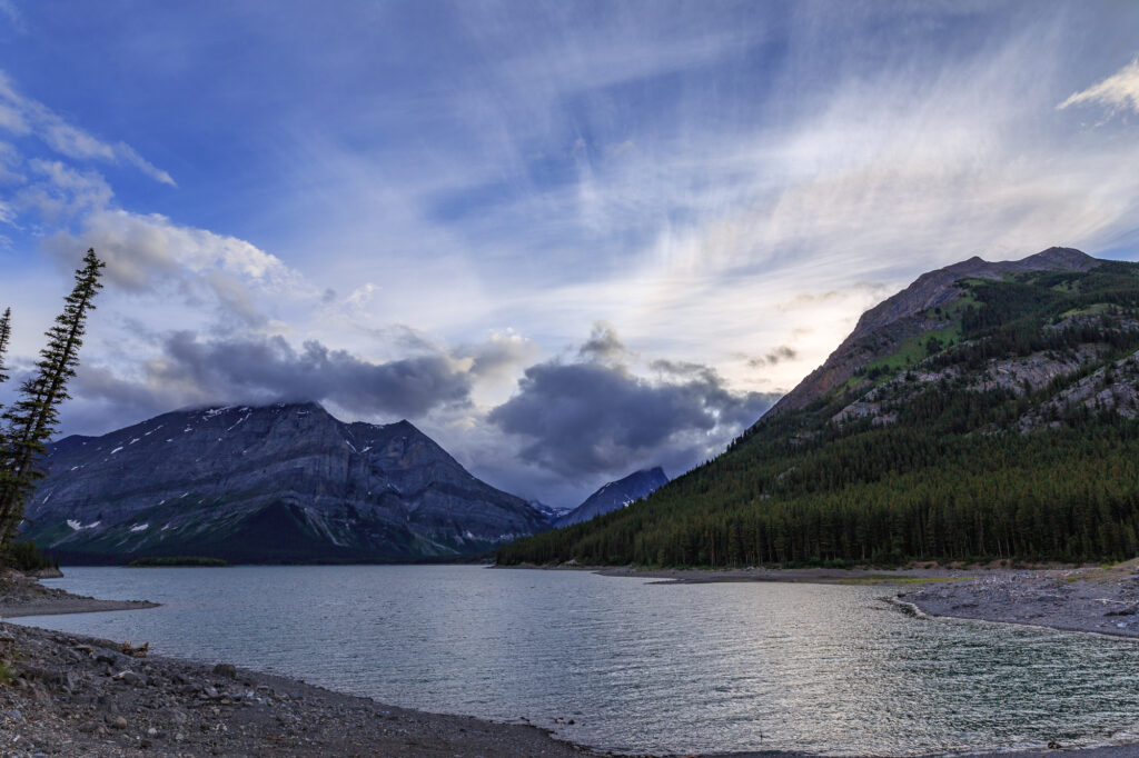 Upper Kananaskis Lake near Sunset