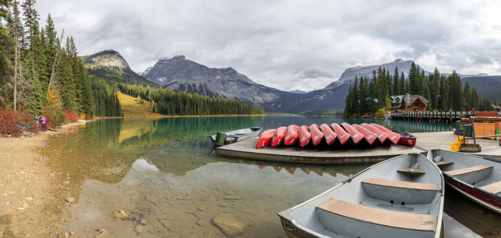 Emerald Lake in Yoho National Park near Field, BC, Canada