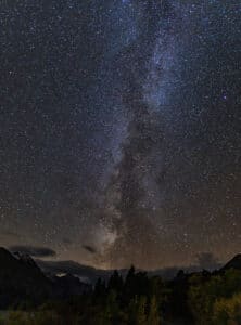 Milky Way over Glacier National Park