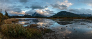 Vermilion Lakes area near the city of Banff in Banff National Park.