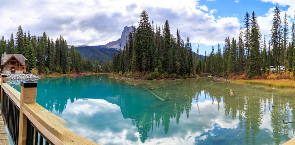 HDR Pano of Emerald Lake in Yoho National Park