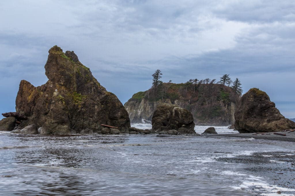 Sea Stacks off Ruby Beach in Olympic National Park