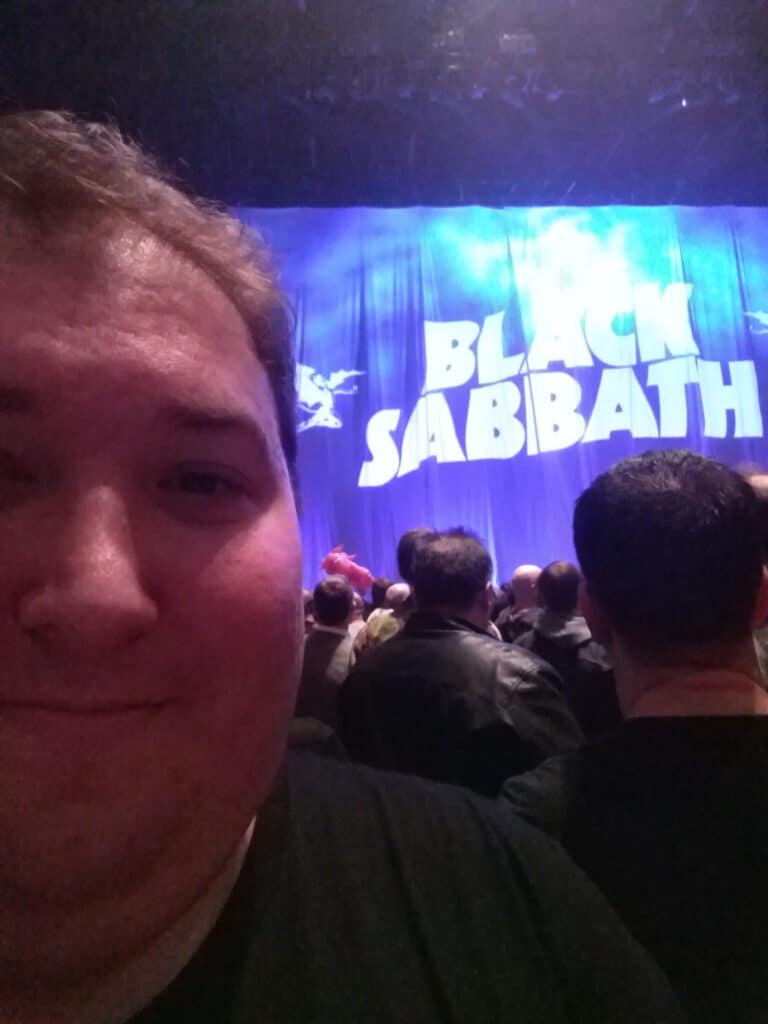 Me at the Final Black Sabbath Show