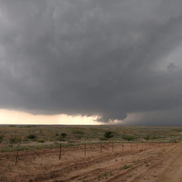 Storm near McLean, Texas that would eventually lead to the Wheeler, Texas Tornado
