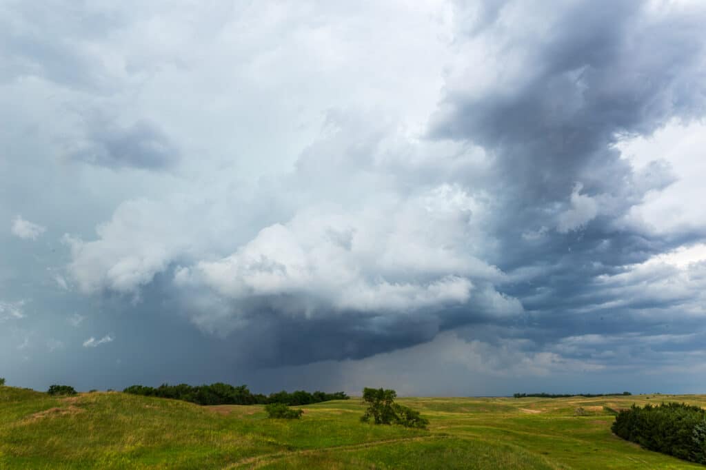 A storm rolls across the Nebraska Sandhills, June 13, 2017