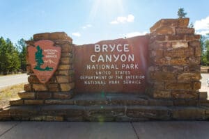 Bryce Canyon National Park Sign