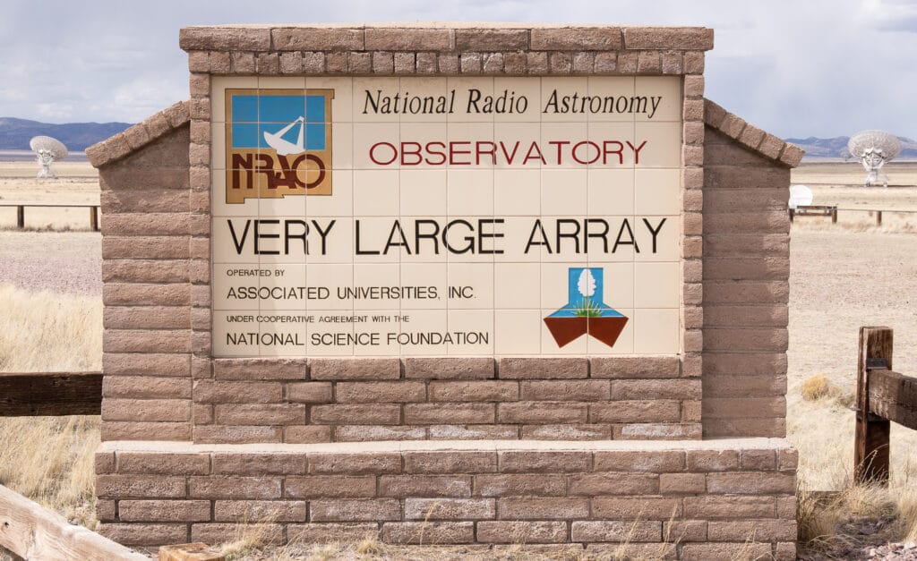 Very Large Array sign